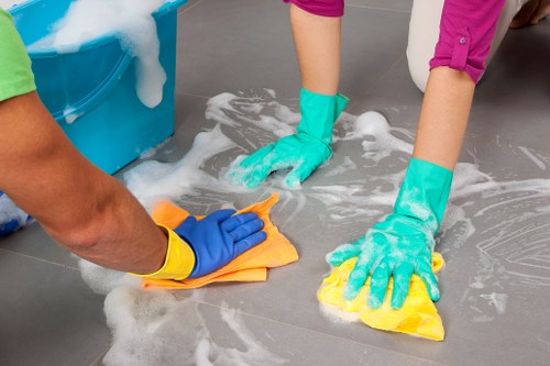 Deep cleaning equipment removing dirt from carpet fibers