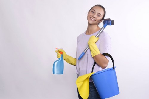Carpet cleaning team in Perivale using recycled materials and sustainable practices