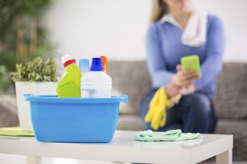 Cookie settings interface for a carpet cleaning website